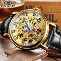 Hommes Montre Top Marque De Luxe Hommes Montre Mécanique OYALIE Marque Hommes Classique Boîtier En Or Alliage Montre Fabriqué En Chine